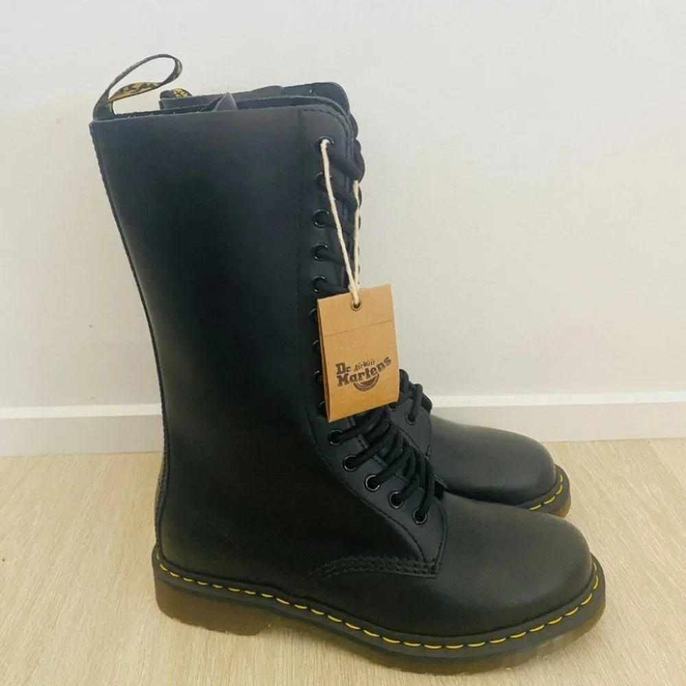 Dr. Martens Brand New 11855 Smooth Taller Boots Leather Combat Boots Women's 9 - Picture 3 of 11